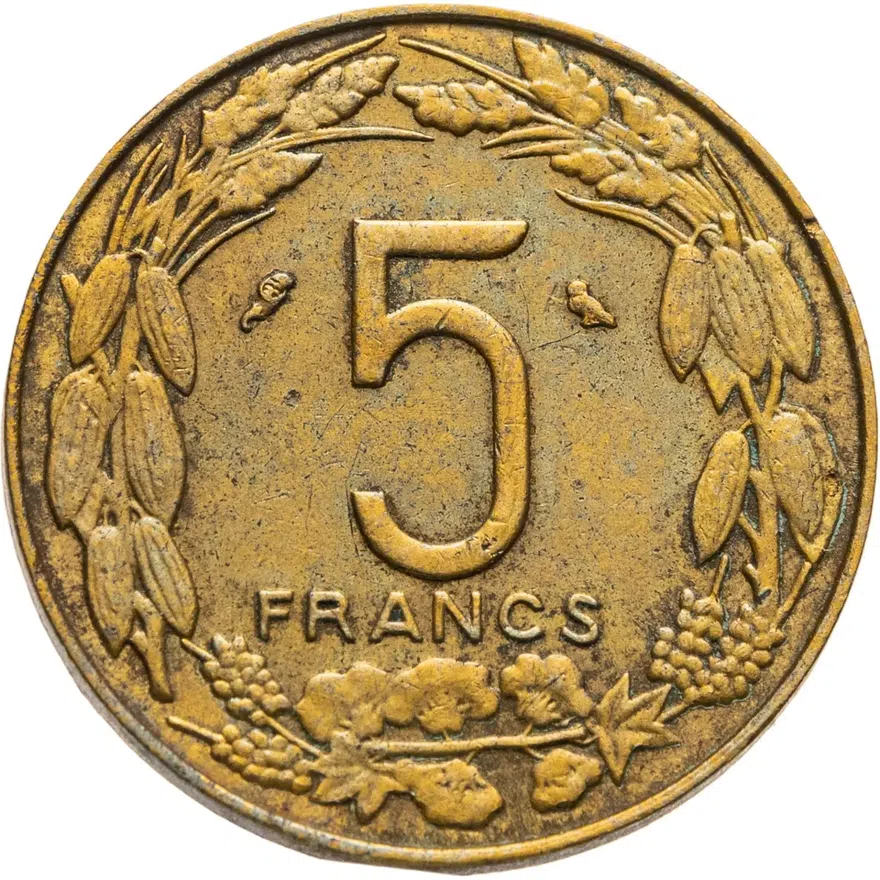 Экваториальная Африка и Камерун 5 франков (francs) 1961