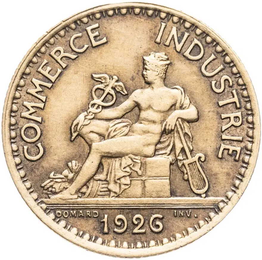 Франция 1 франк (franc) 1926, аверс