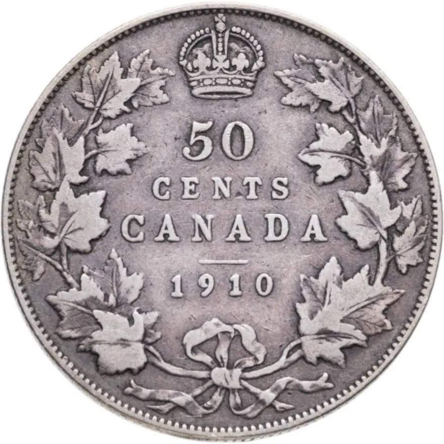 Канада 50 центов (cents) 1910, аверс