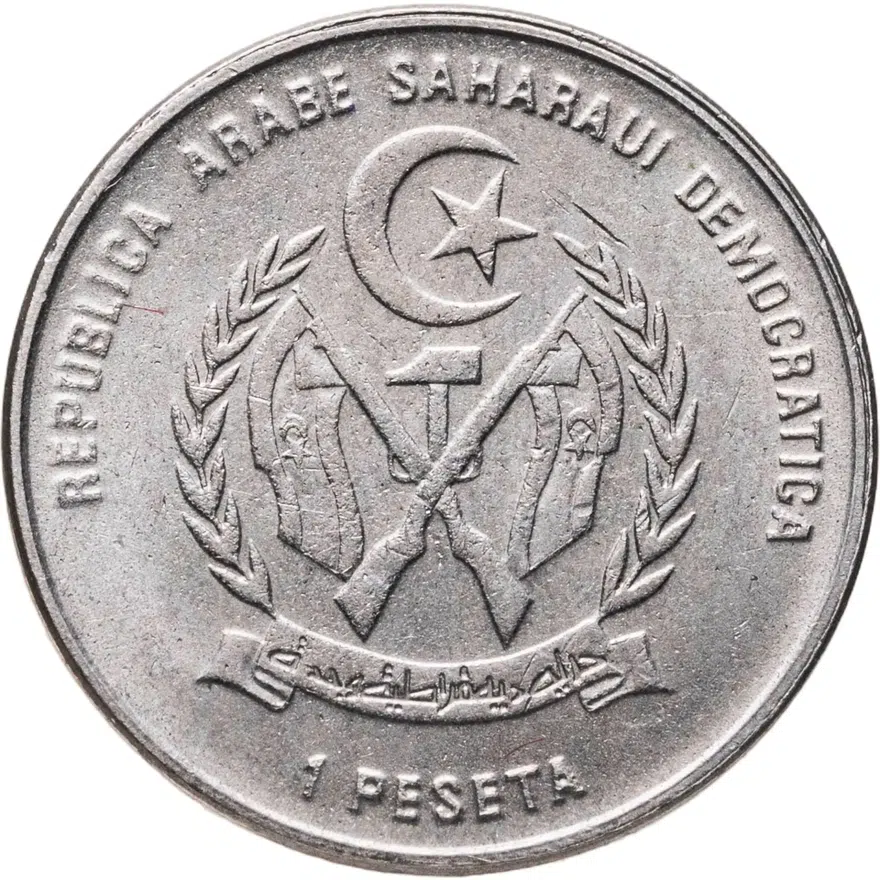 Западная Сахара 1 песета (peseta) 1992, реверс