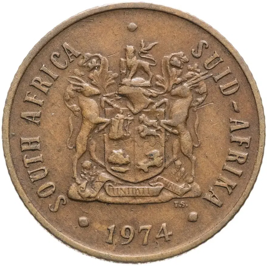 ЮАР 2 цента (cents) 1974, реверс