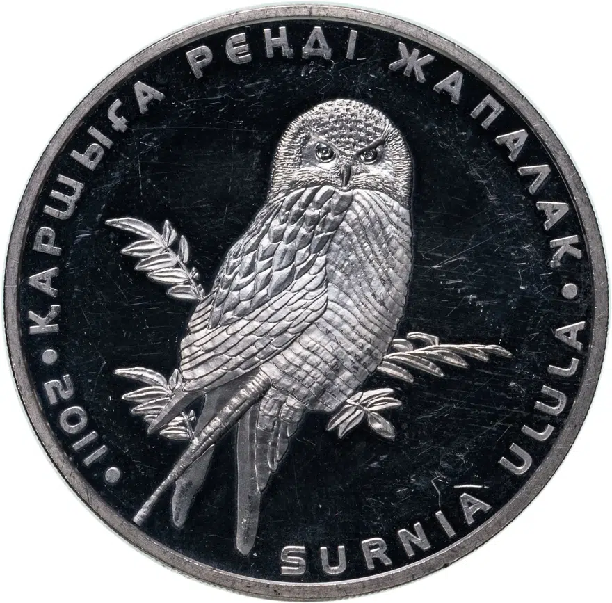 Казахстан 500 тенге 2011   "Красная книга - Ястребиная сова"