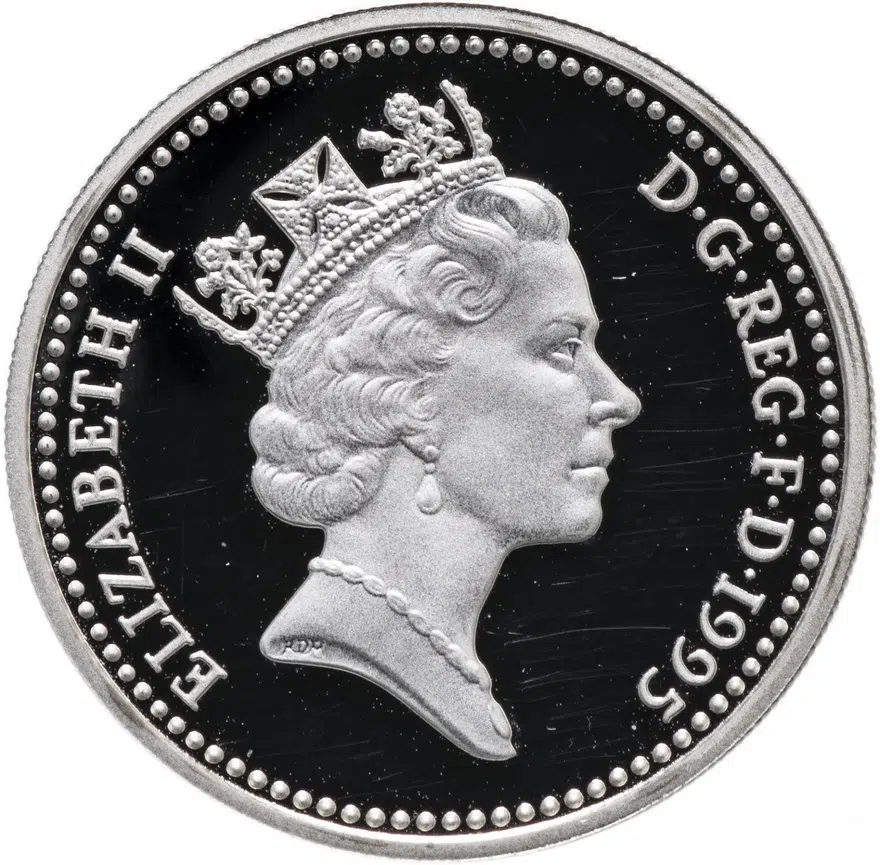 Великобритания 1 фунт (pound) 1995, реверс