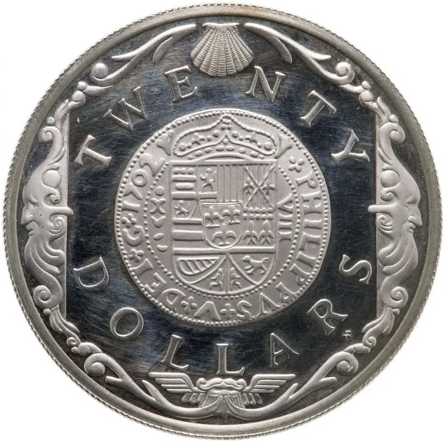 Британские Виргинские острова 20 долларов (dollars) 1985