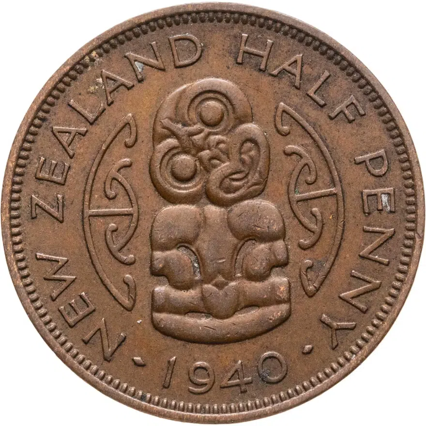 Новая Зеландия 1/2 пенни (penny) 1940