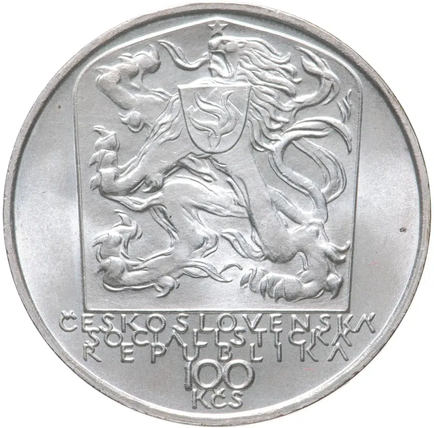 Чехословакия 100 крон (korun) 1979  150 лет со дня рождения Яна Ботто, реверс