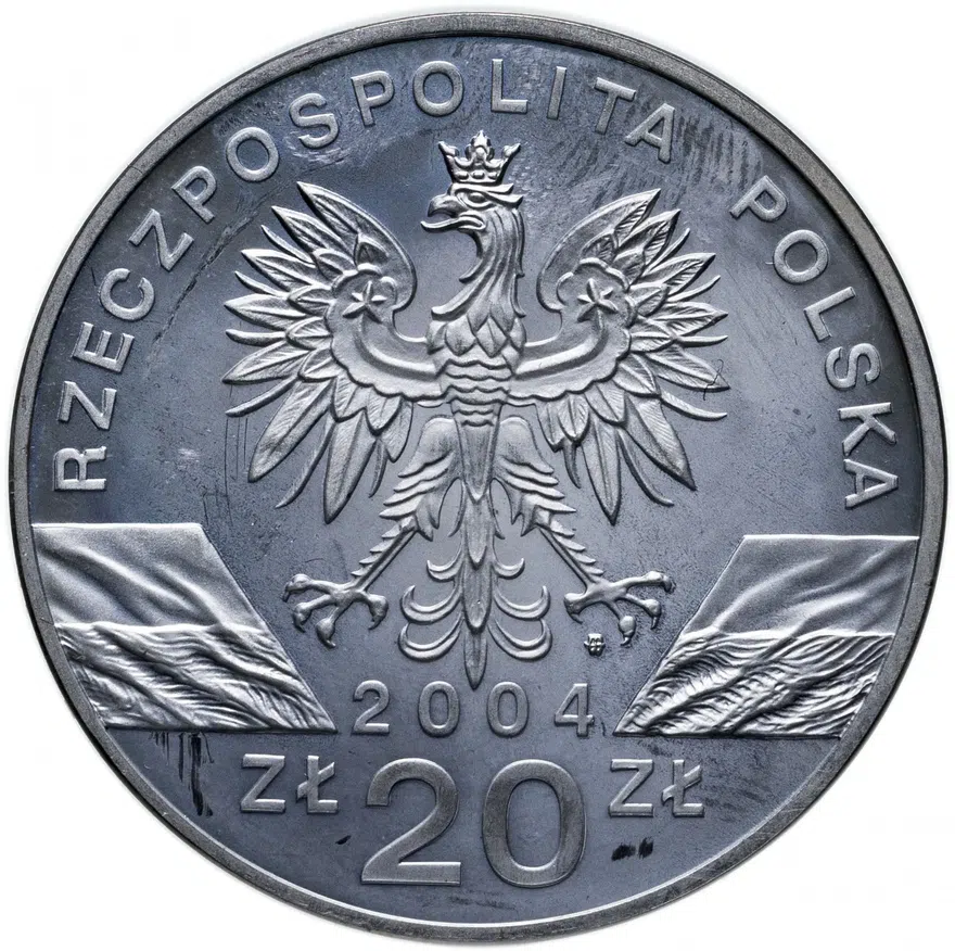 Польша 20 злотых (zlotych) 2004  Всемирная природа - Морская свинья