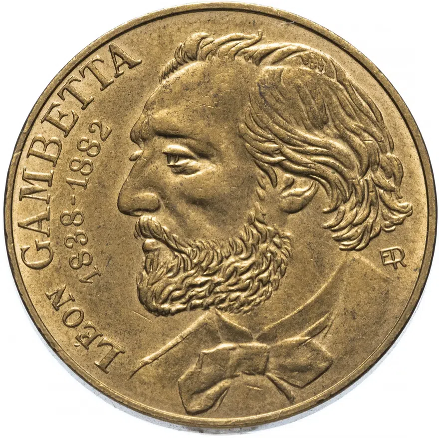 Франция 10 франков (francs) 1982 "100 лет со дня смерти Леона Гамбетта", аверс