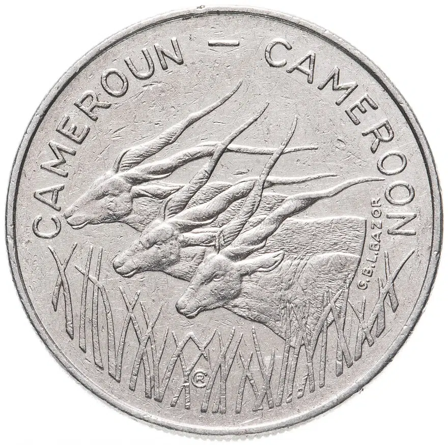 Камерун 100 франков (francs) 1980