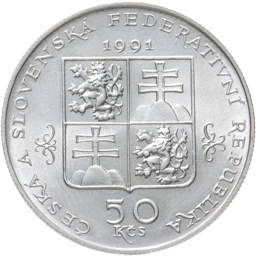 Чехословакия 50 крон (korun) 1991  Марианске-Лазне, реверс