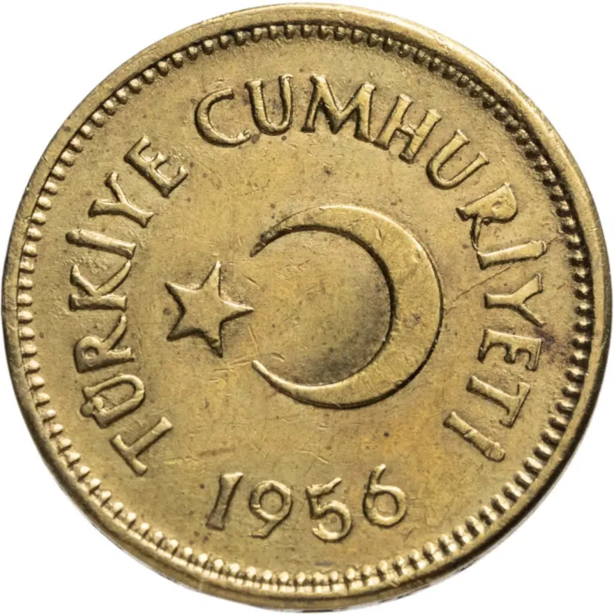 Турция 5 курушей (kurus) 1956