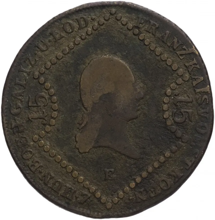 Австрия 15 крейцеров 1807, аверс