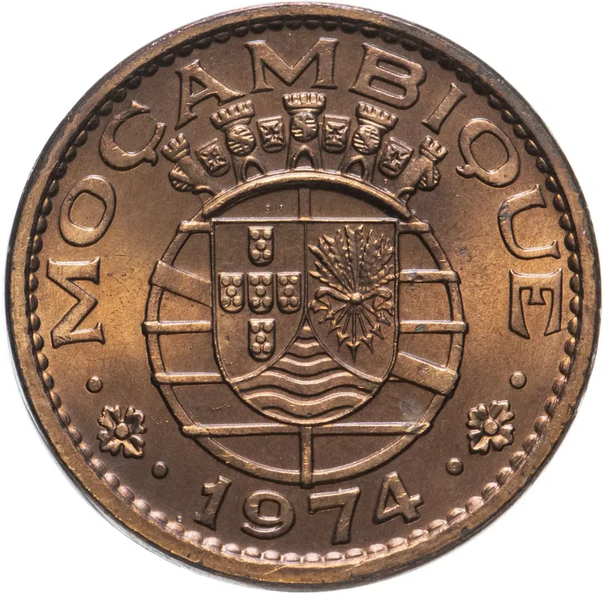Мозамбик 1 эскудо 1974, реверс