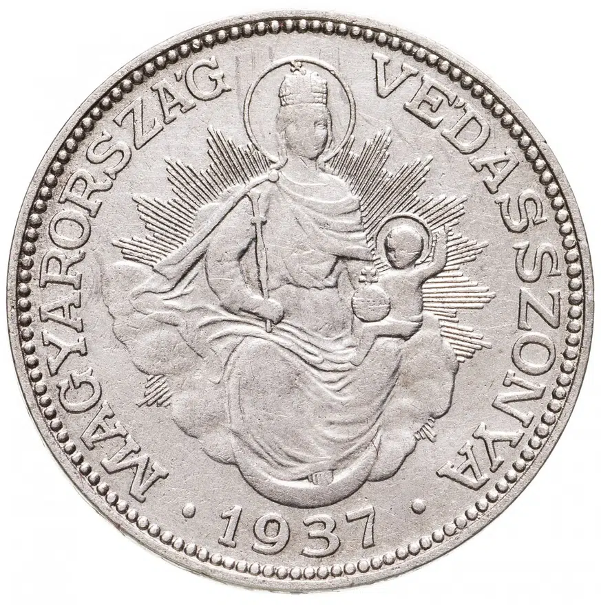 Венгрия 2 пенгё (pengo) 1937, аверс