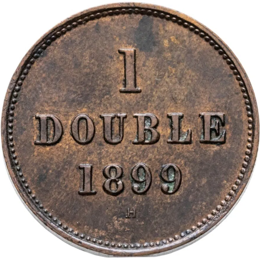 Гернси 1 дубль (double) 1899