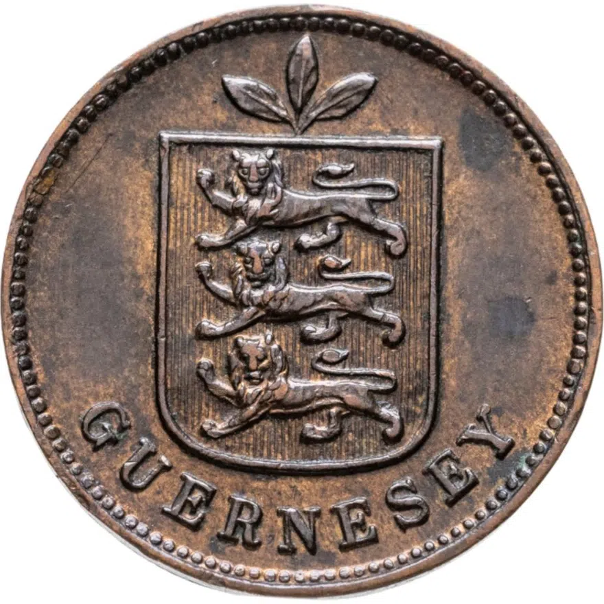 Гернси 1 дубль (double) 1899, реверс