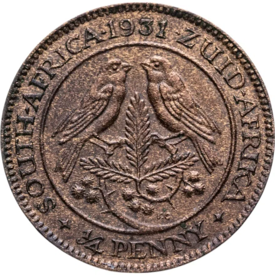 ЮАР 1/4 пенни (penny) 1931