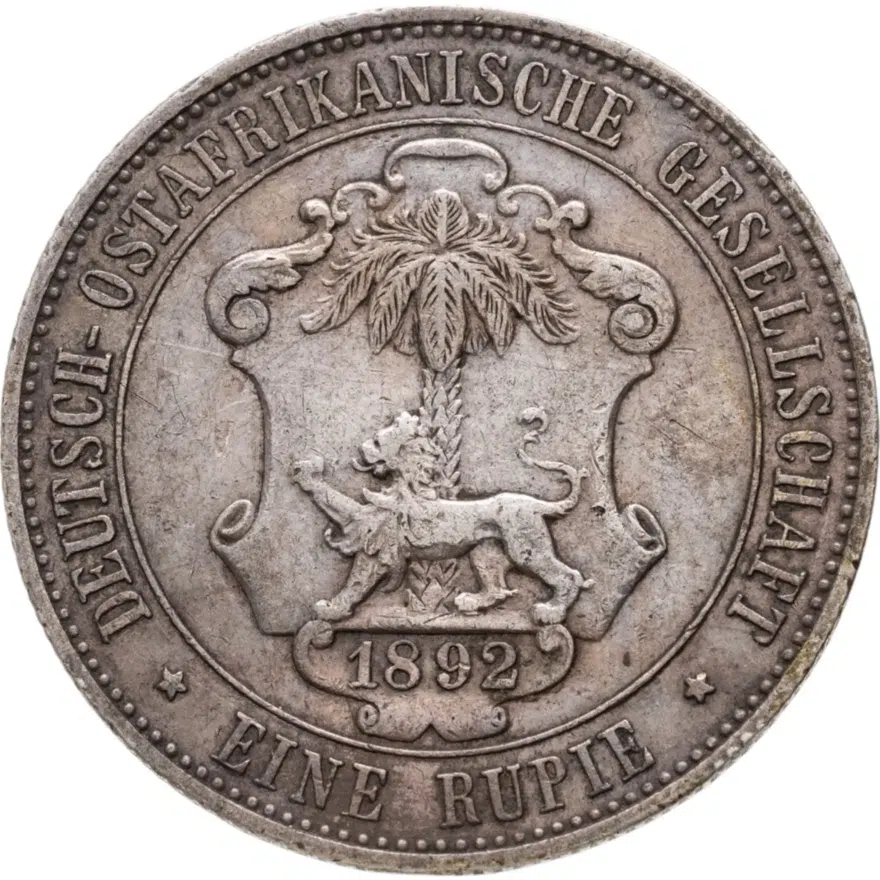 Германская Восточная Африка 1 рупия (rupee) 1892, реверс