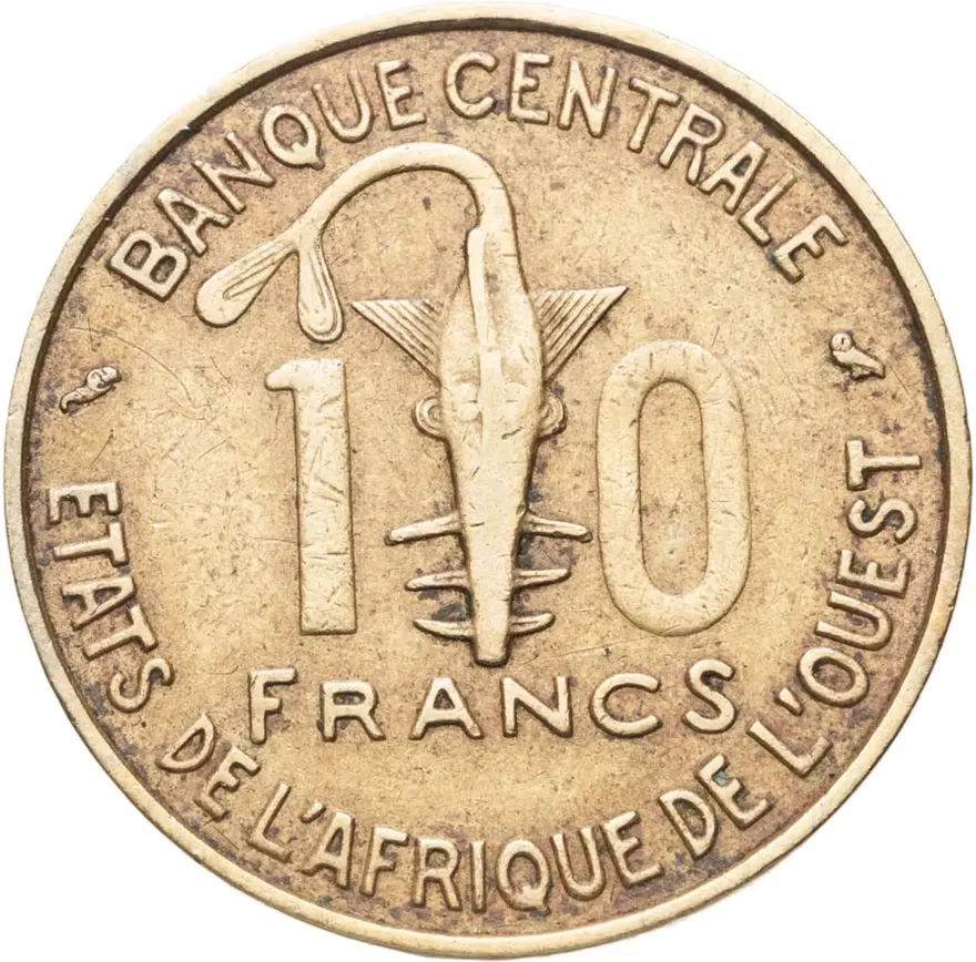 Западная Африка (BCEAO) 10 франков (francs) 1964
