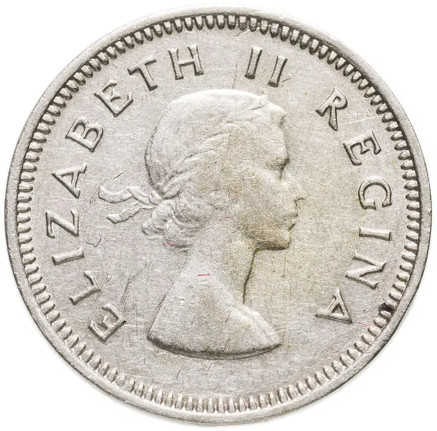 ЮАР 3 пенса (pence) 1956, реверс