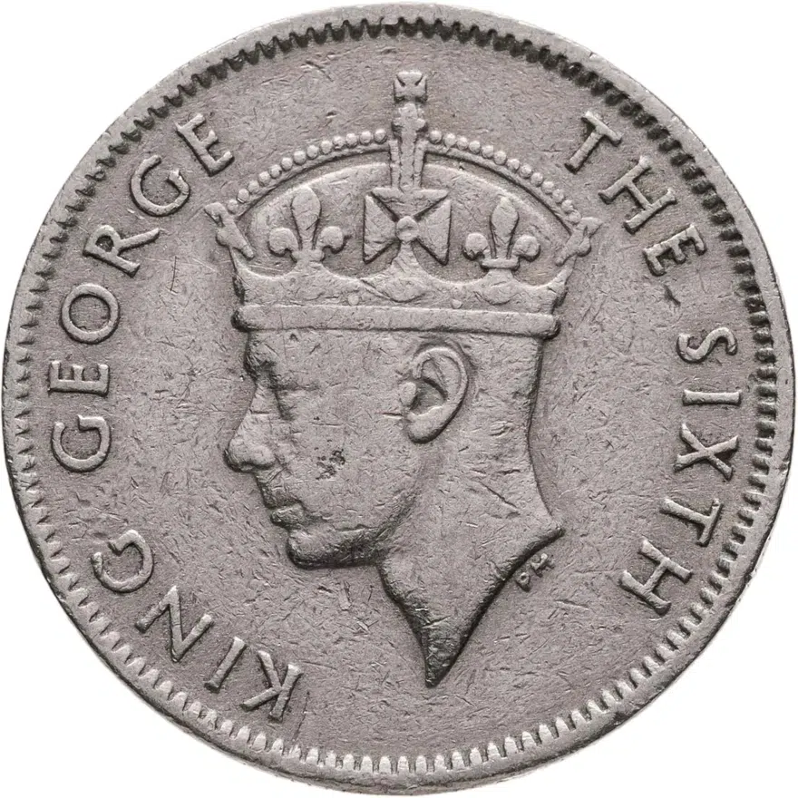 Маврикий 1/4 рупии (rupee) 1950
