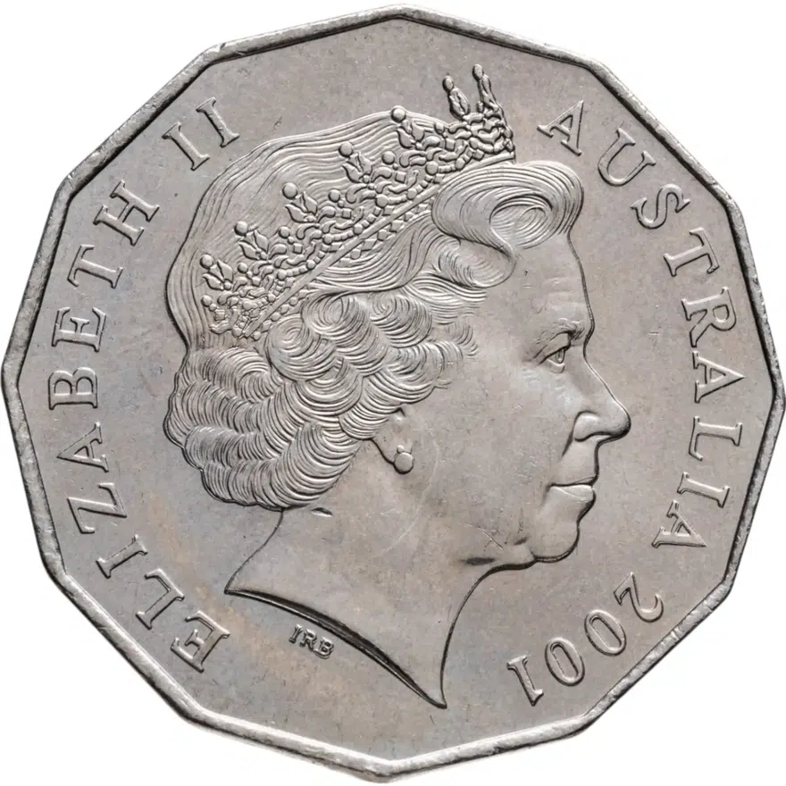 Австралия 50 центов (cents) 2001  Столетие Федерации - Новый Южный Уэльс, реверс