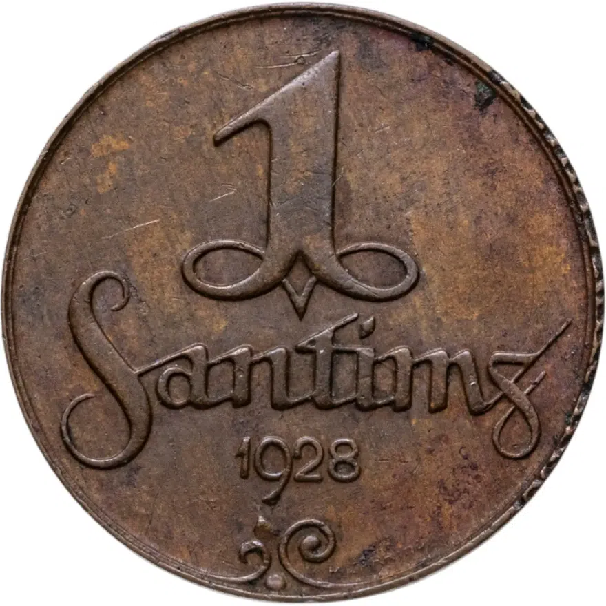 Латвия 1 сантим (santims) 1928