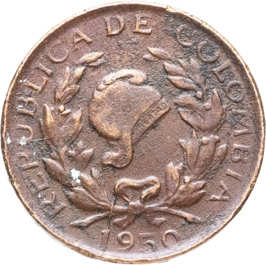 Колумбия 1 сентаво (centavo) 1950