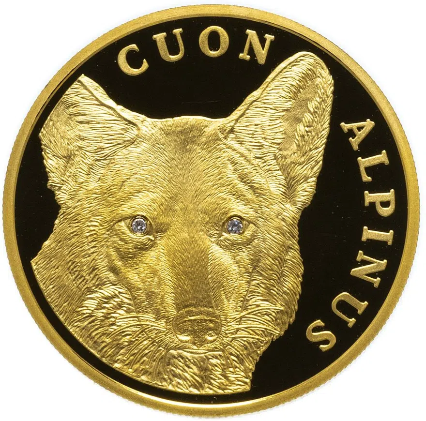 Казахстан 500 тенге 2005  Proof красный волк