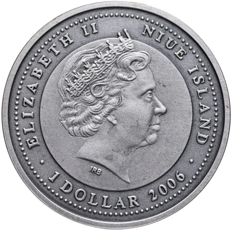Ниуэ 1 доллар (dollar) 2006 "Китайский гороскоп - год свиньи Три поросёнка", реверс