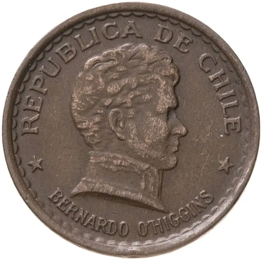 Чили 20 сентаво (centavos) 1943, реверс