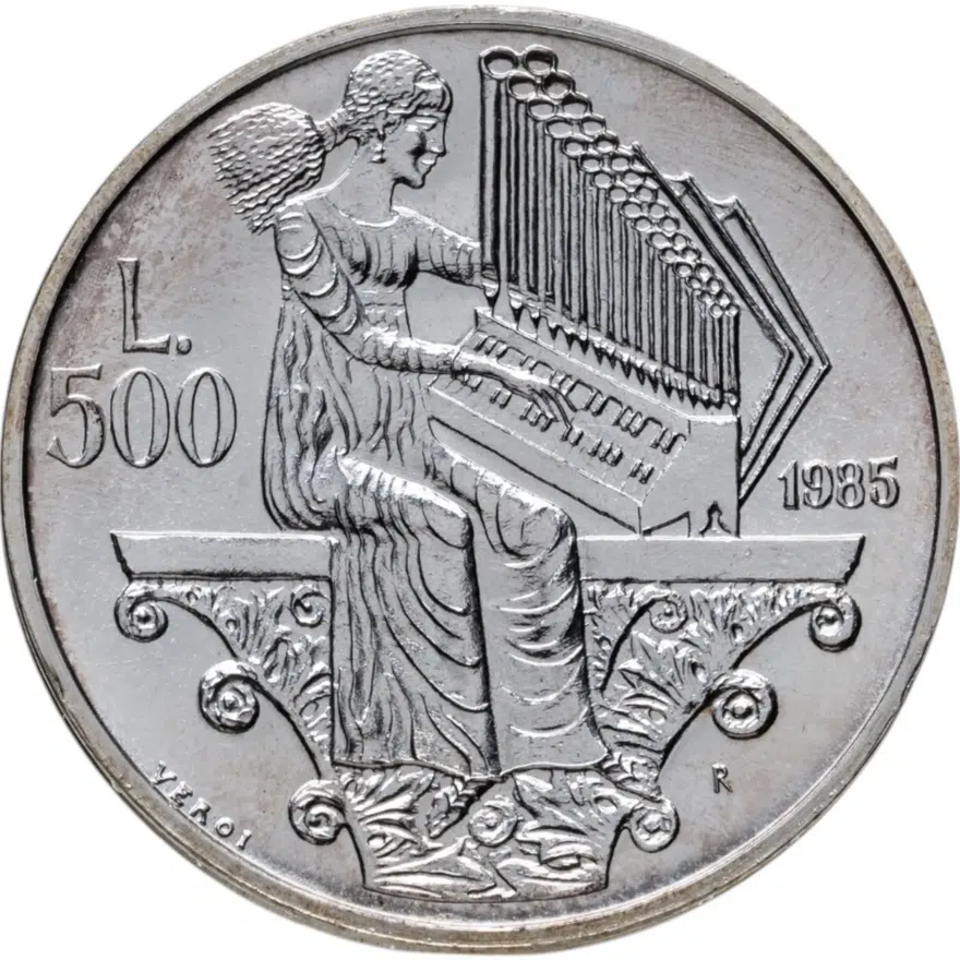 Сан-Марино 500 лир (lire) 1985  Европейский год музыки