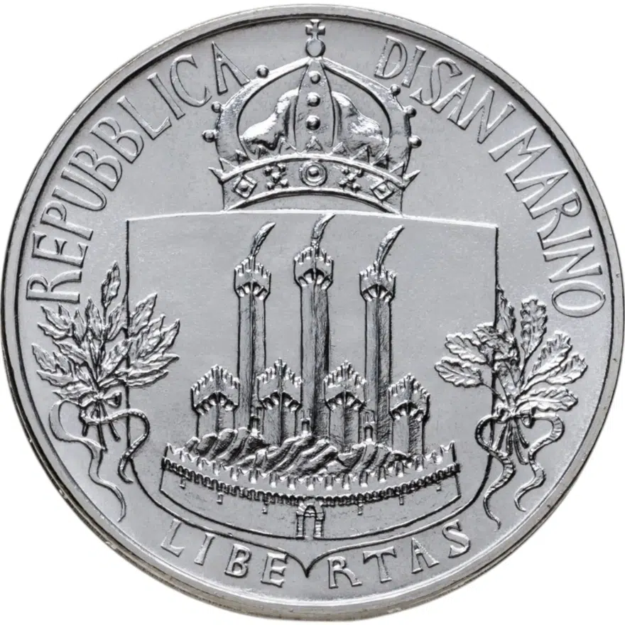 Сан-Марино 500 лир (lire) 1985  Европейский год музыки, реверс