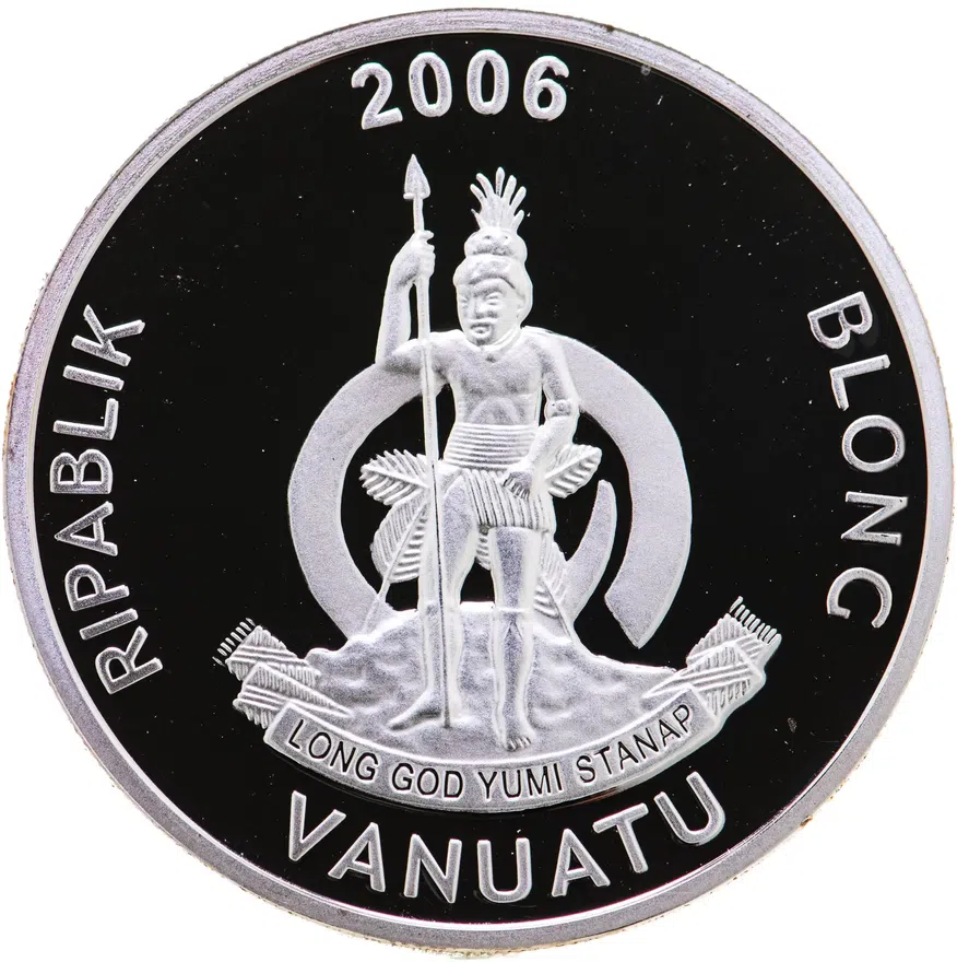 Вануату 10 вату (vatu) 2006  Бабочки - Taenaris Catops, реверс