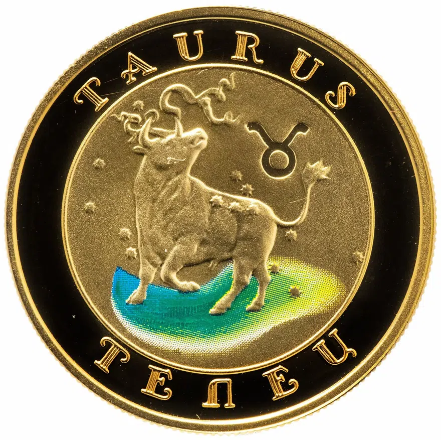 Армения 10000 драмов 2009 "Знаки Зодиака - Телец"