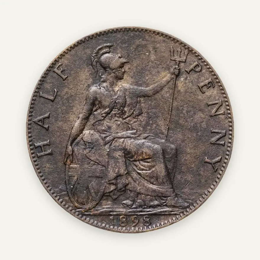 Великобритания 1/2 пенни (penny) 1898, аверс