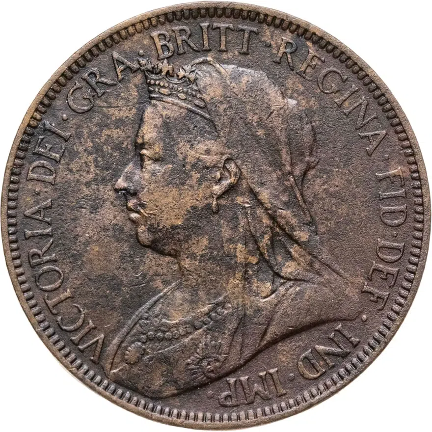 Великобритания 1/2 пенни (penny) 1898, реверс