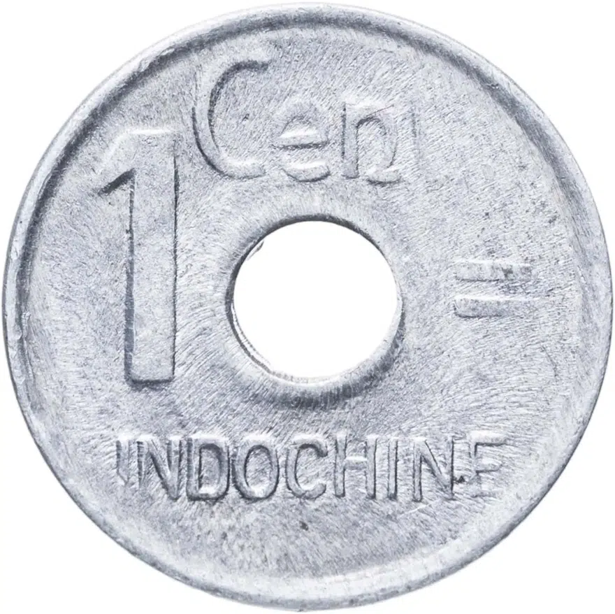 Французский Индокитай 1 сантим (centime) 1943, реверс