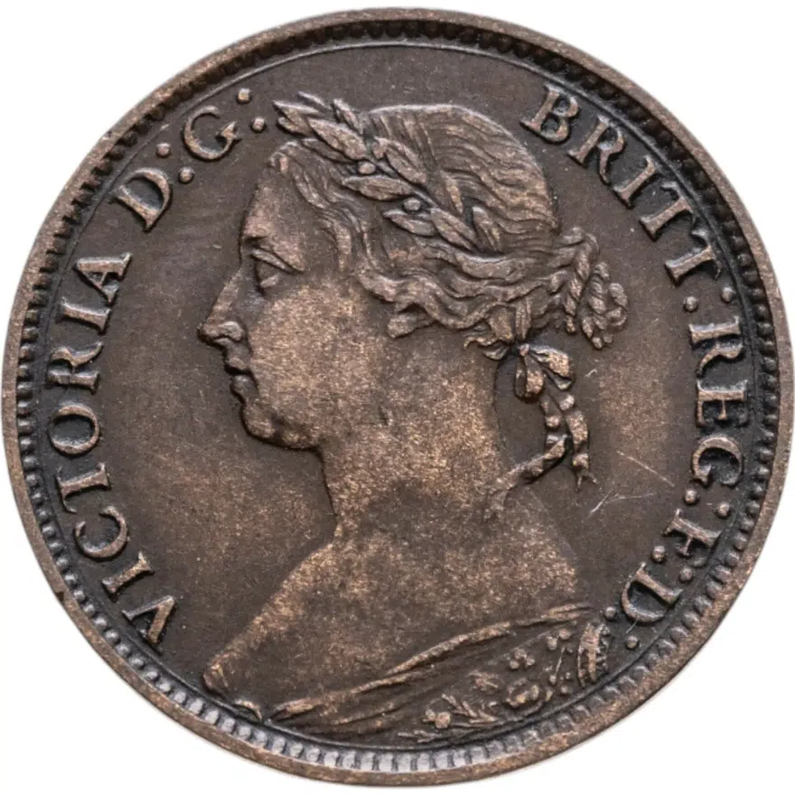 1 фартинг (farthing) 1886 Великобритания