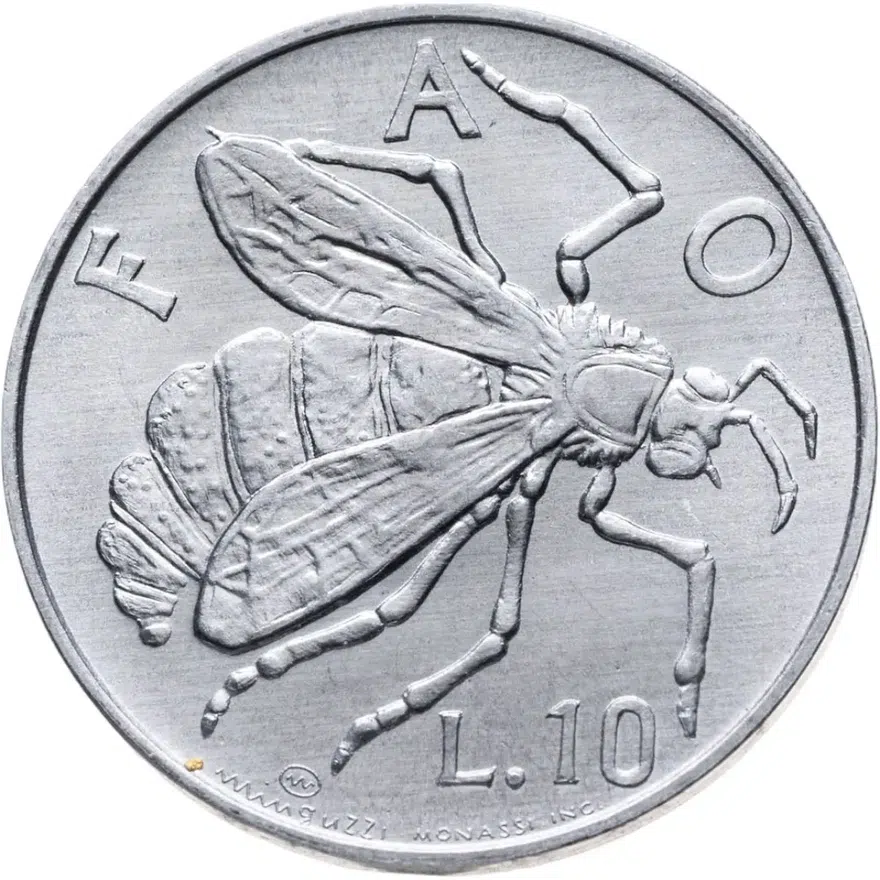 Сан-Марино 10 лир (lire) 1974  FAO (ФАО)