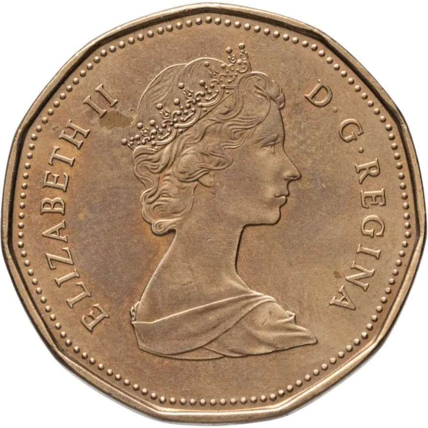 Канада 1 доллар (dollar) 1989, аверс