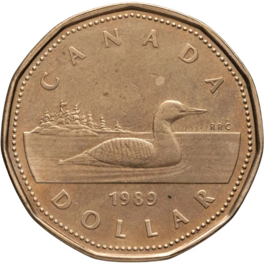 Канада 1 доллар (dollar) 1989, реверс