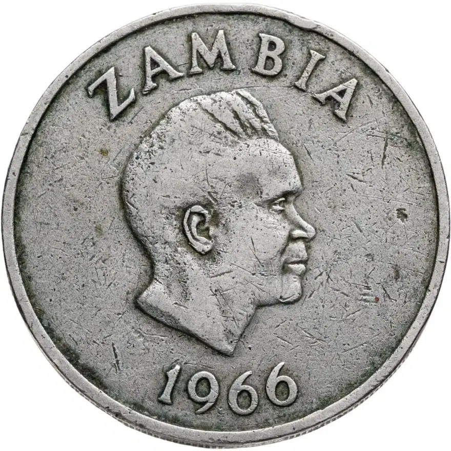 Замбия 2 шиллинга (shillings) 1966, реверс