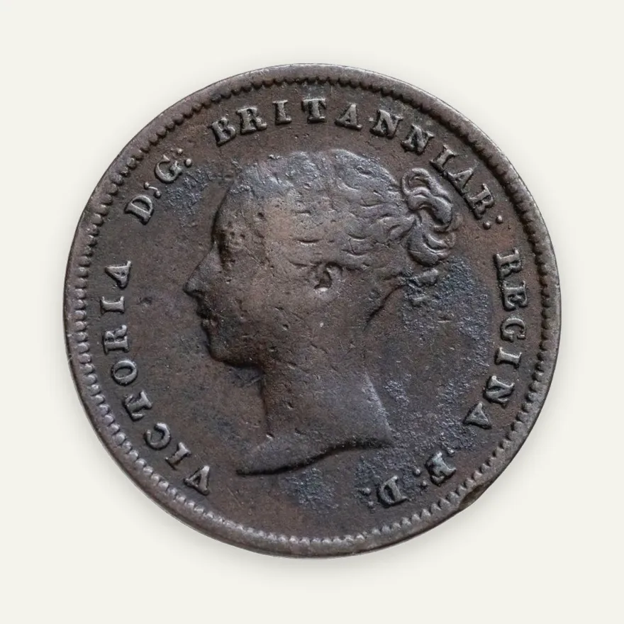 Великобритания 1/2 фартинга (farthing) 1842, реверс