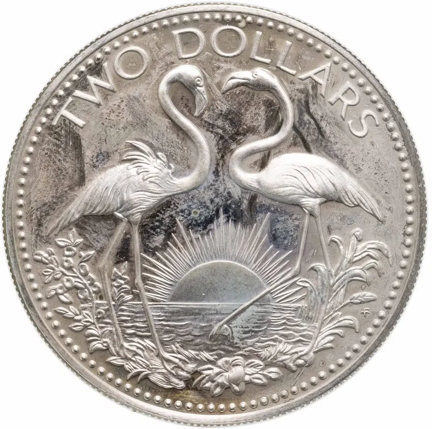 Багамы 2 доллара (dollars) 1974