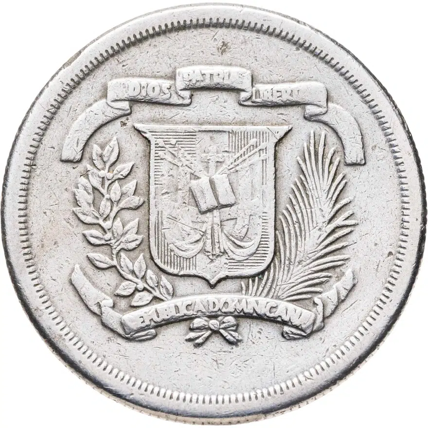 Доминикана 1/2 песо (peso) 1981, реверс