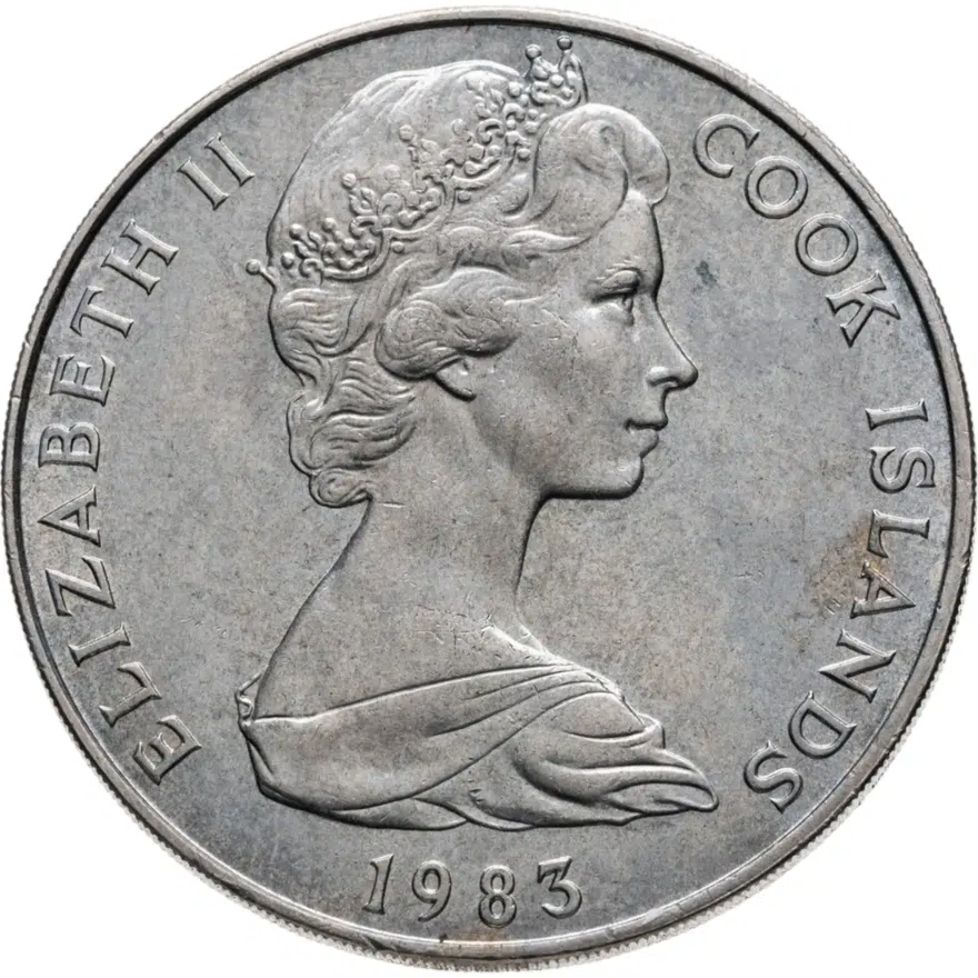 Острова Кука 1 доллар (dollar) 1983, реверс
