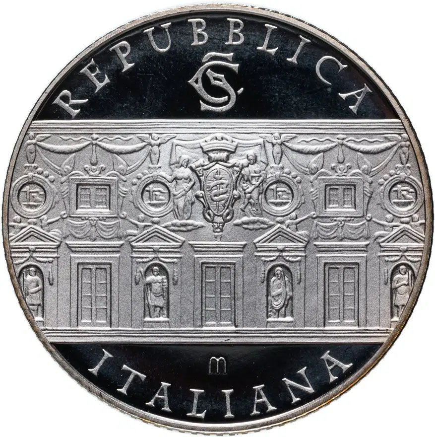Италия 5 евро (euro) 2011  180 лет Государственному совету, аверс