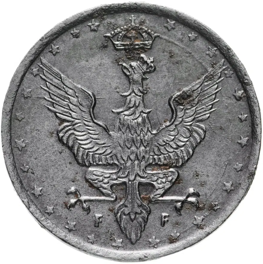 Польша 20 фенигов (fenigow) 1918, реверс