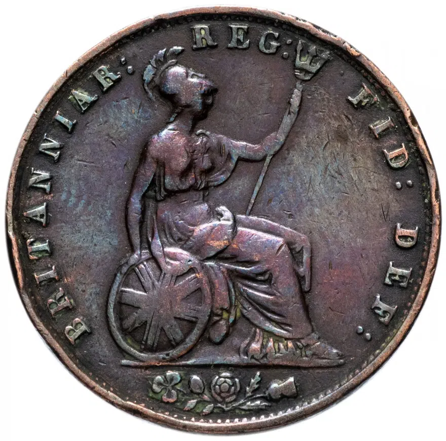 Великобритания 1/2 пенни (penny) 1853